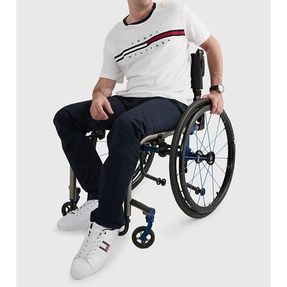 Tommy Hilfiger Adaptive Mens Pants Navy Chinos Seated Wear Collection 34/32 - Picture 16 of 16